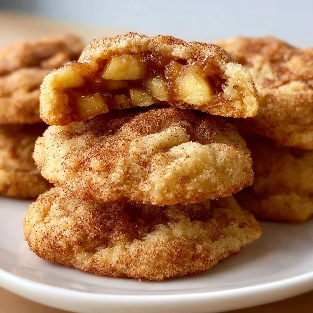 Delicious apple pie cookies with a golden crust and fresh apple filling