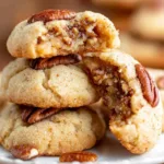 Delicious homemade Pecan Sandies cookies with pecans