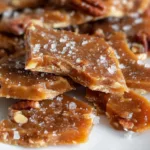 Sea Salt Pecan Toffee with crunchy pecans and a sprinkle of sea salt