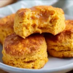 Delicious sweet potato biscuits served with cinnamon sweet potato honey butter.