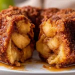 Delicious Apple Bundt Cake with slices and apple toppings