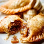Delicious Bananas Foster Hand Pies served on a plate