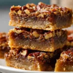 Brown Butter Pecan Pie Bars with crunchy pecans and a golden crust.