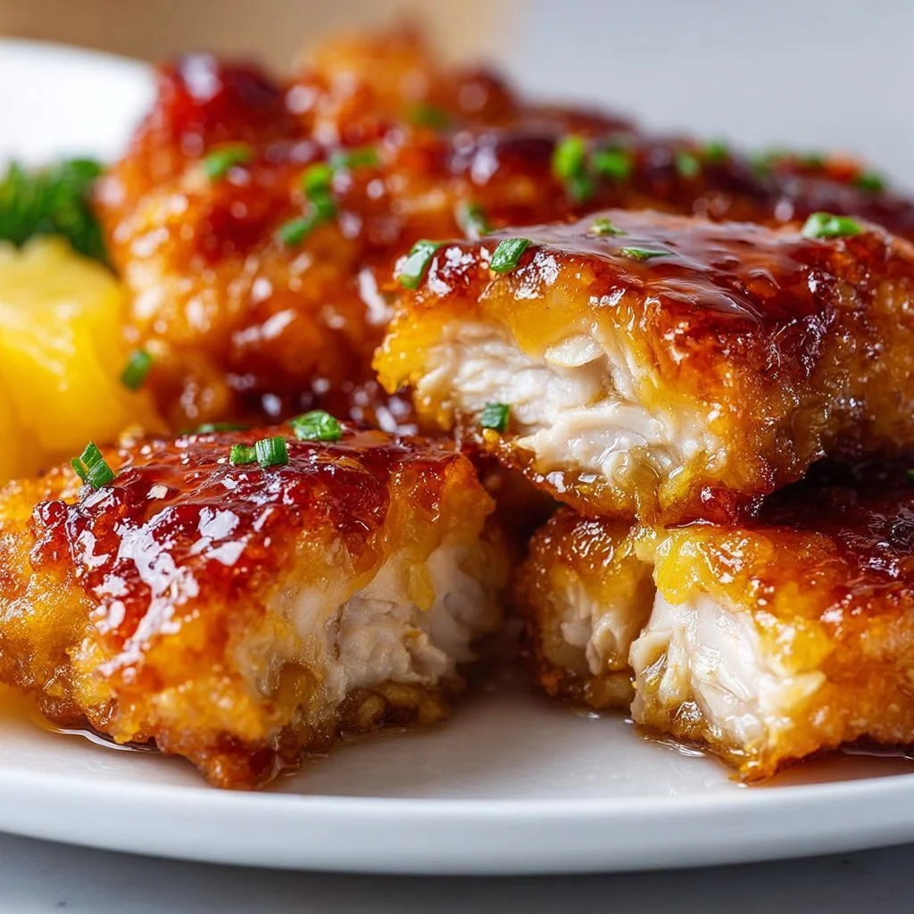 Delicious Hawaiian Pineapple Chicken Pan with juicy chicken and fresh pineapple