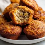 Delicious quick and easy banana muffins cooling on a rack