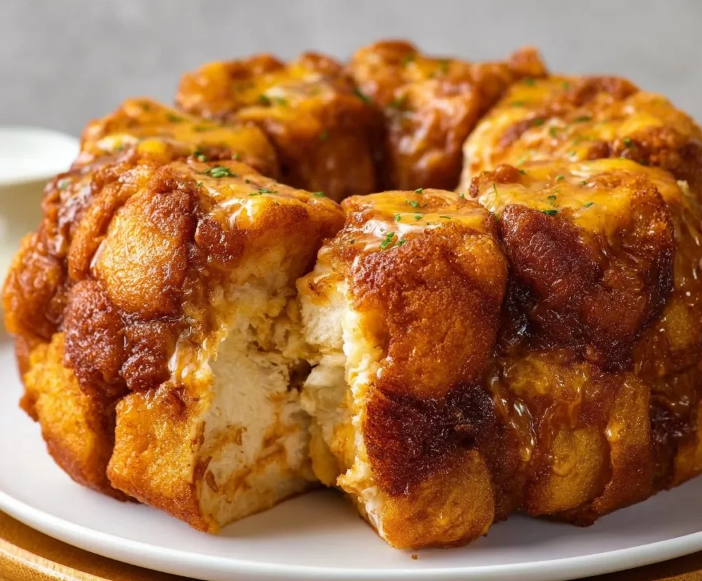 Delicious Taco Monkey Bread topped with cheese and spices