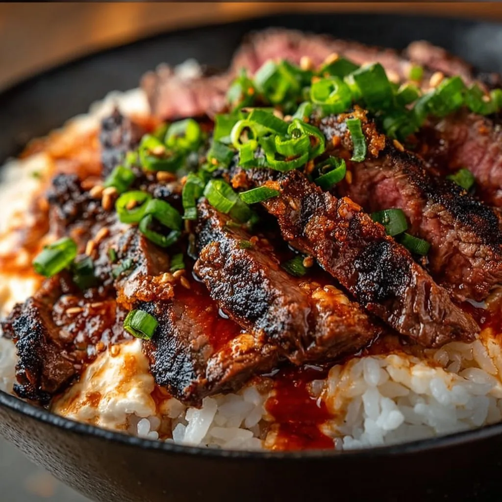 Korean BBQ Steak Rice Bowls