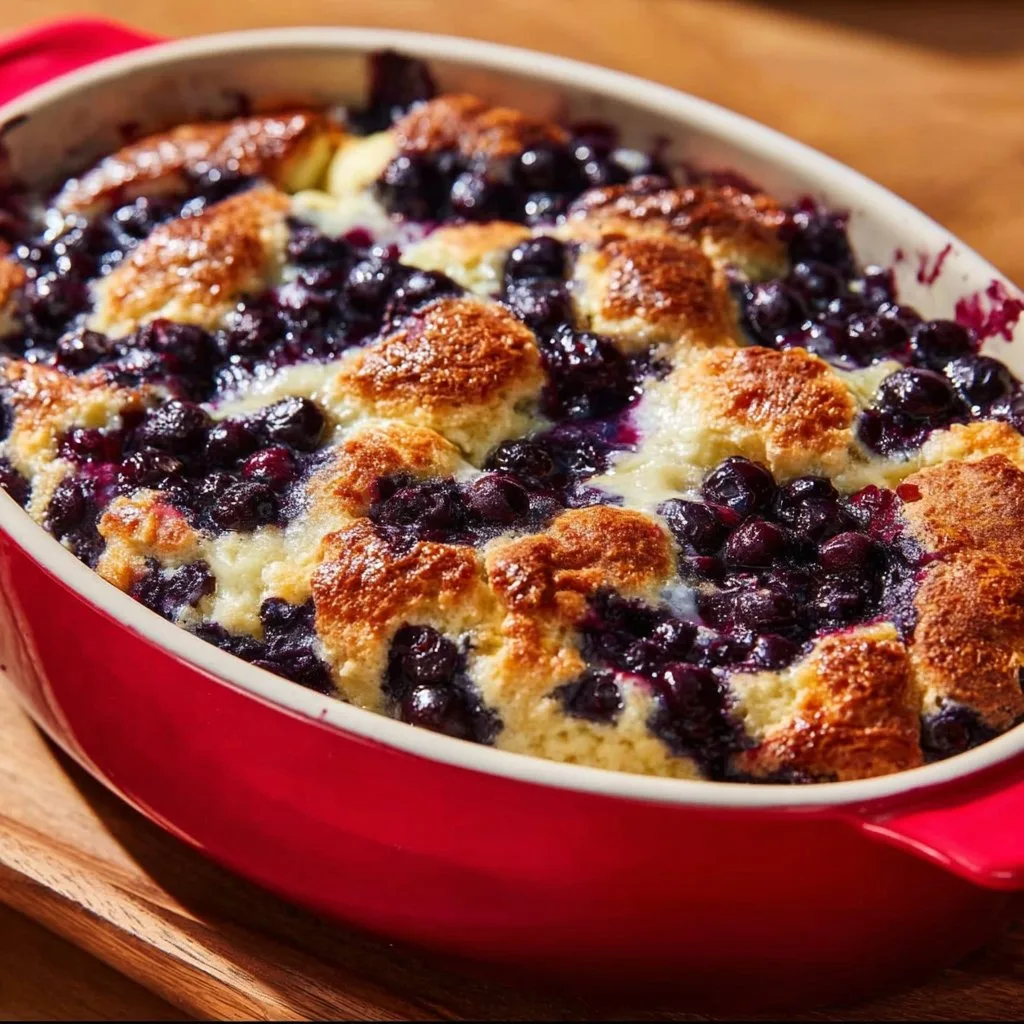 Blueberry Cottage Cheese Breakfast Bake