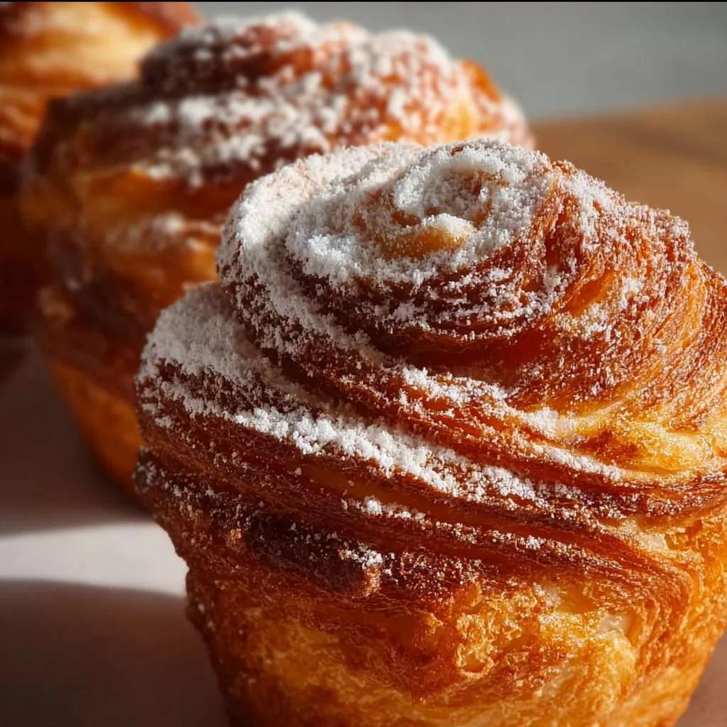 Delicious Cruffins with Cinnamon