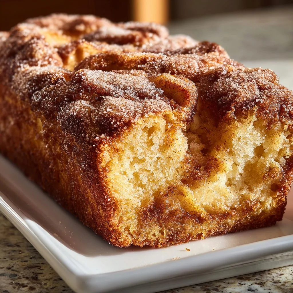 Warm Cinnamon Sugar Apple Loaf