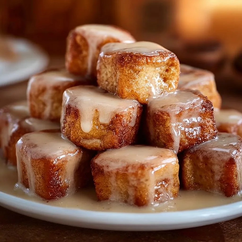 Cinnamon Roll French Toast Bites