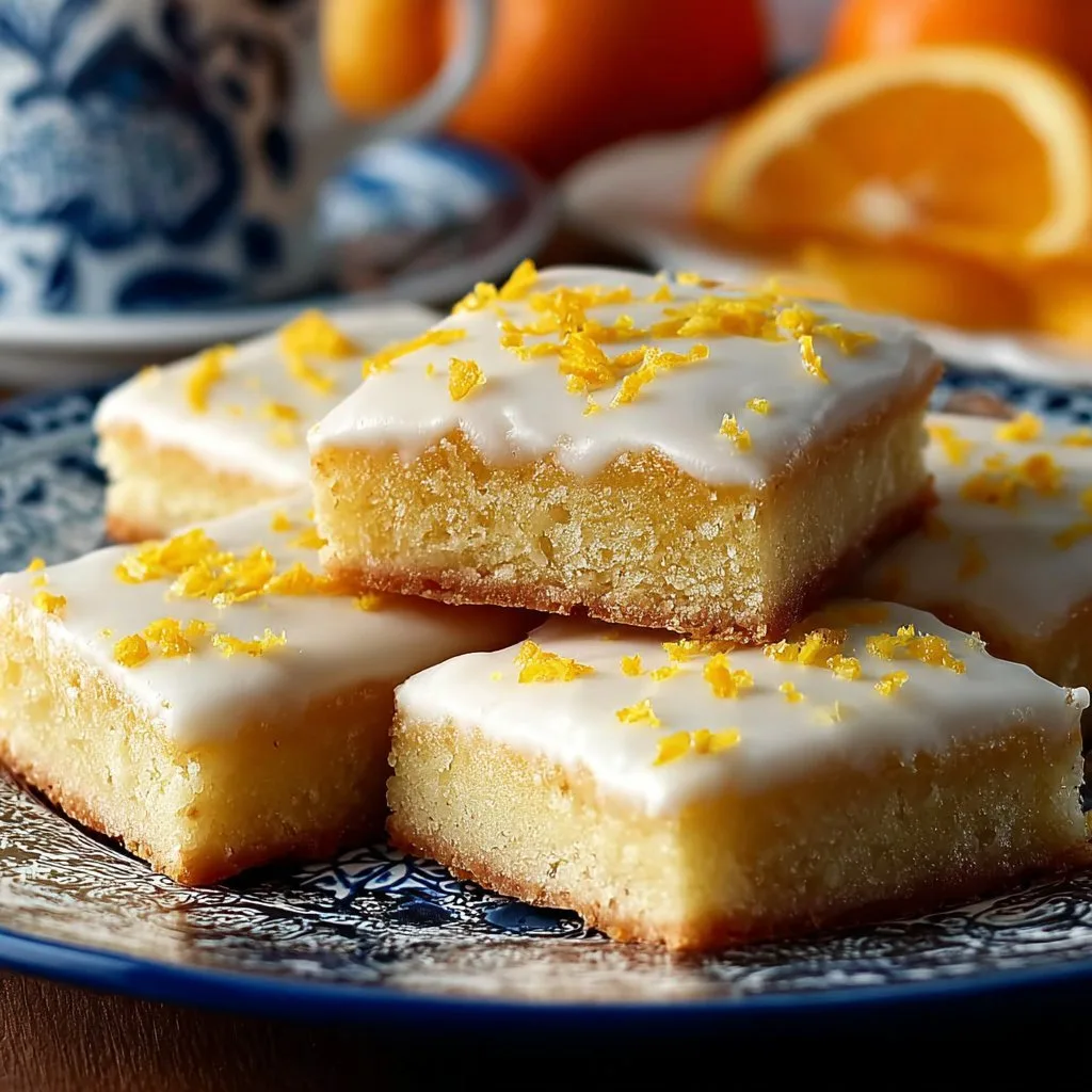 Cardamom Shortbread Cookies with Orange Glaze