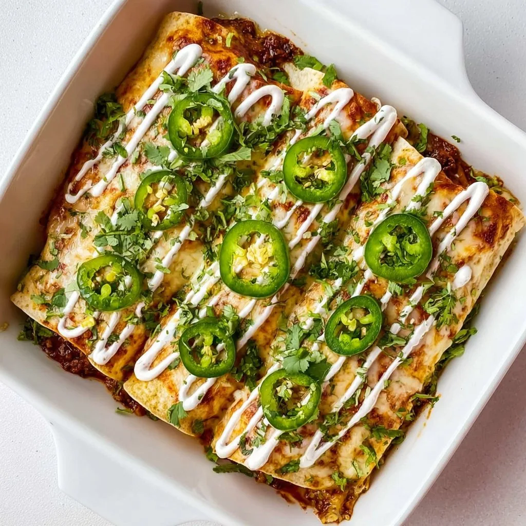 Shredded Beef Enchiladas