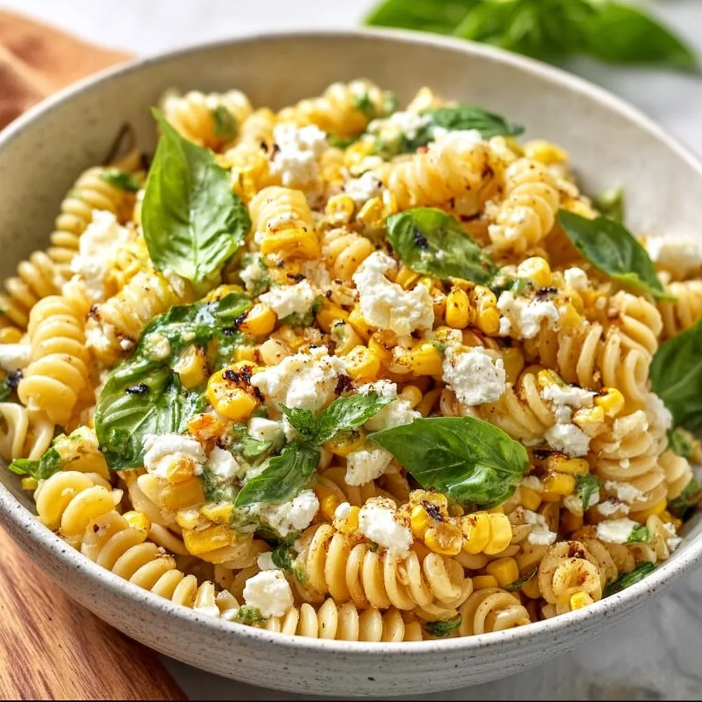Juicy Street Corn Pasta Salad
