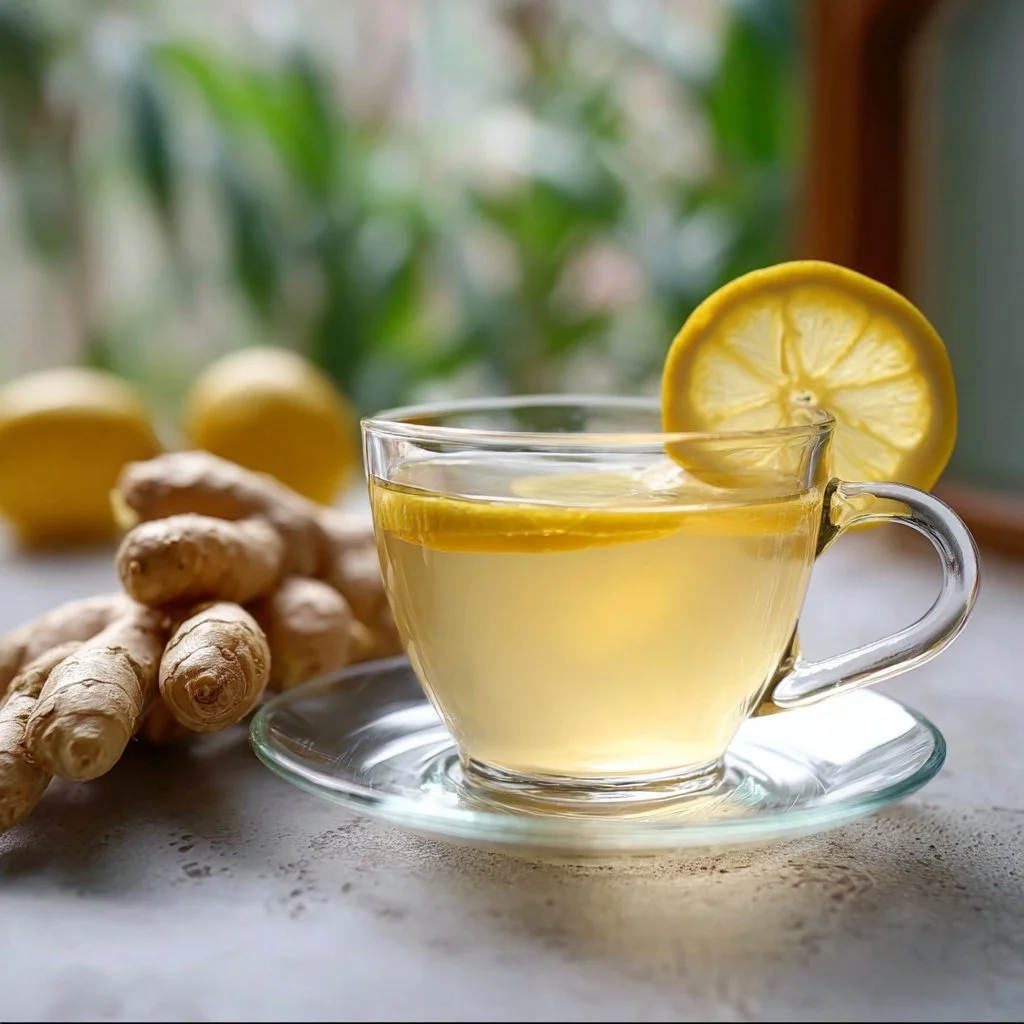 Canaan Honey Drink in a glass with honey and herbs