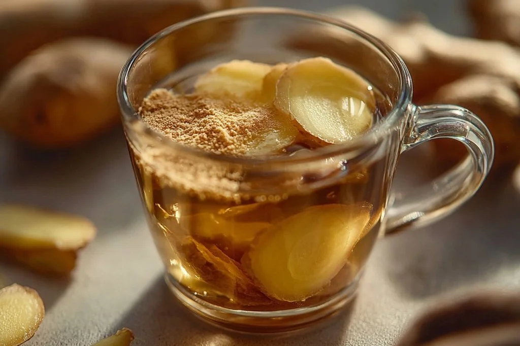Canaan honey lemon drink on a wooden table, perfect for a refreshing boost