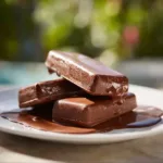 Delicious classic old-fashioned Jello pudding pops on a sunny day