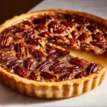 Delicious Condensed Milk Pecan Pie with rich filling and golden crust