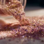 Colorful edible gelatin sequins for baking and decorating desserts