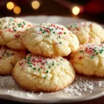 Colorful holiday sugar cookies decorated with icing and sprinkles