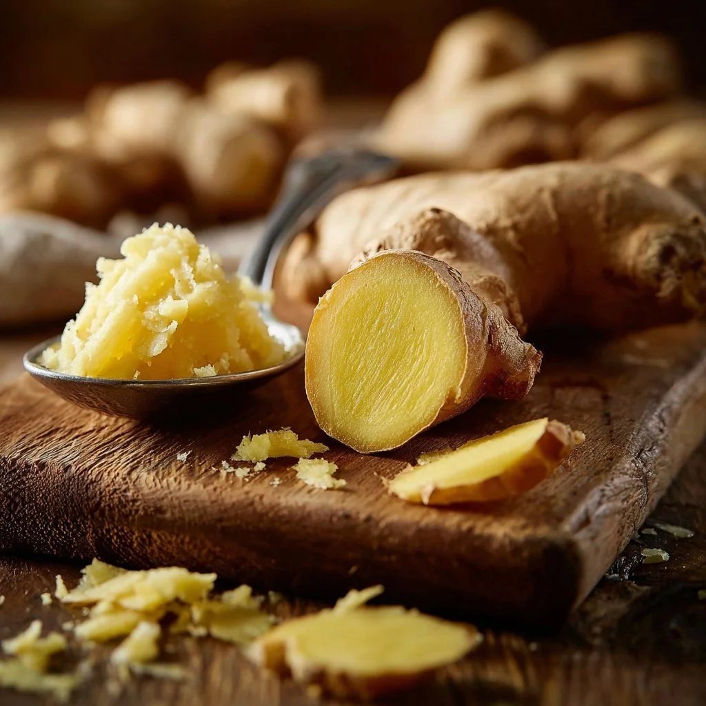 Step-by-step guide on how to peel ginger easily.
