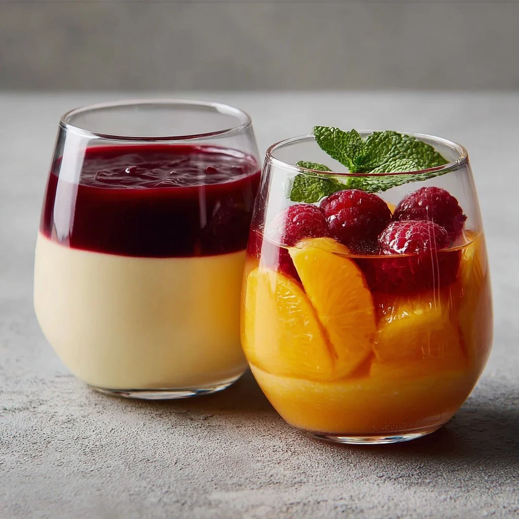 A dish showcasing agar as a gelatin substitute in a delicious dessert