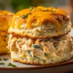 Maryland crab dip served in a bowl with crackers and garnish.