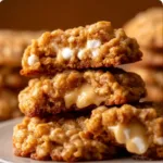 Delicious no bake avalanche cookies stacked on a plate