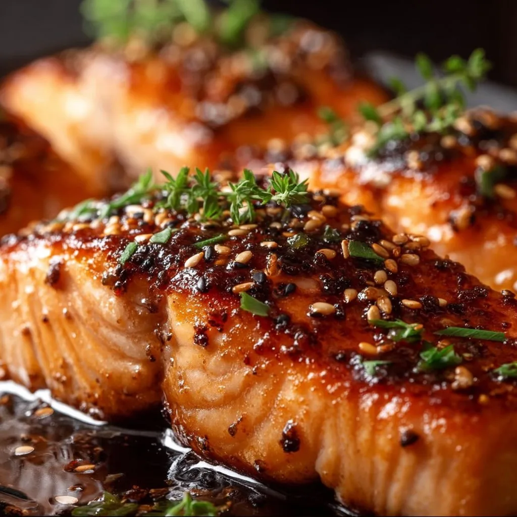 5-Ingredient Honey Garlic Glazed Salmon