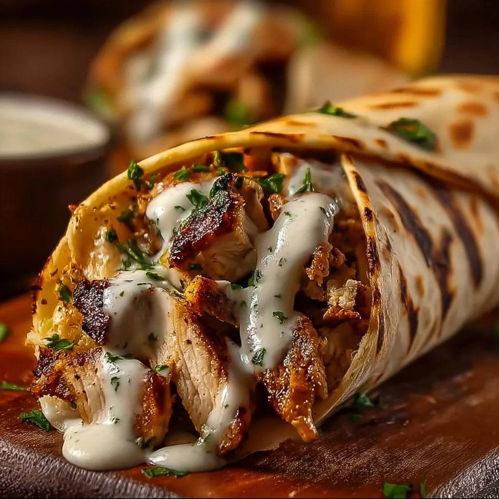 Chicken Shawarma with Garlic Sauce
