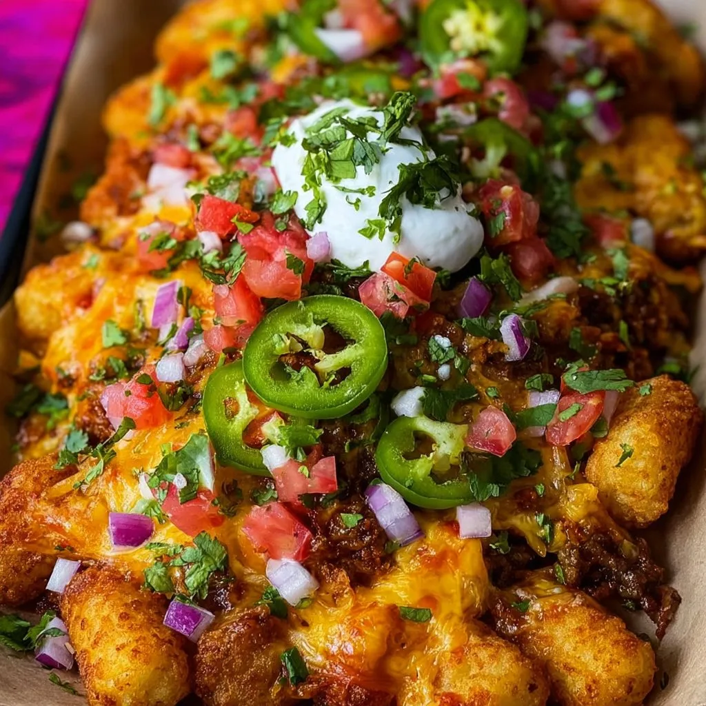 Sweet Potato Tater Tot Nachos