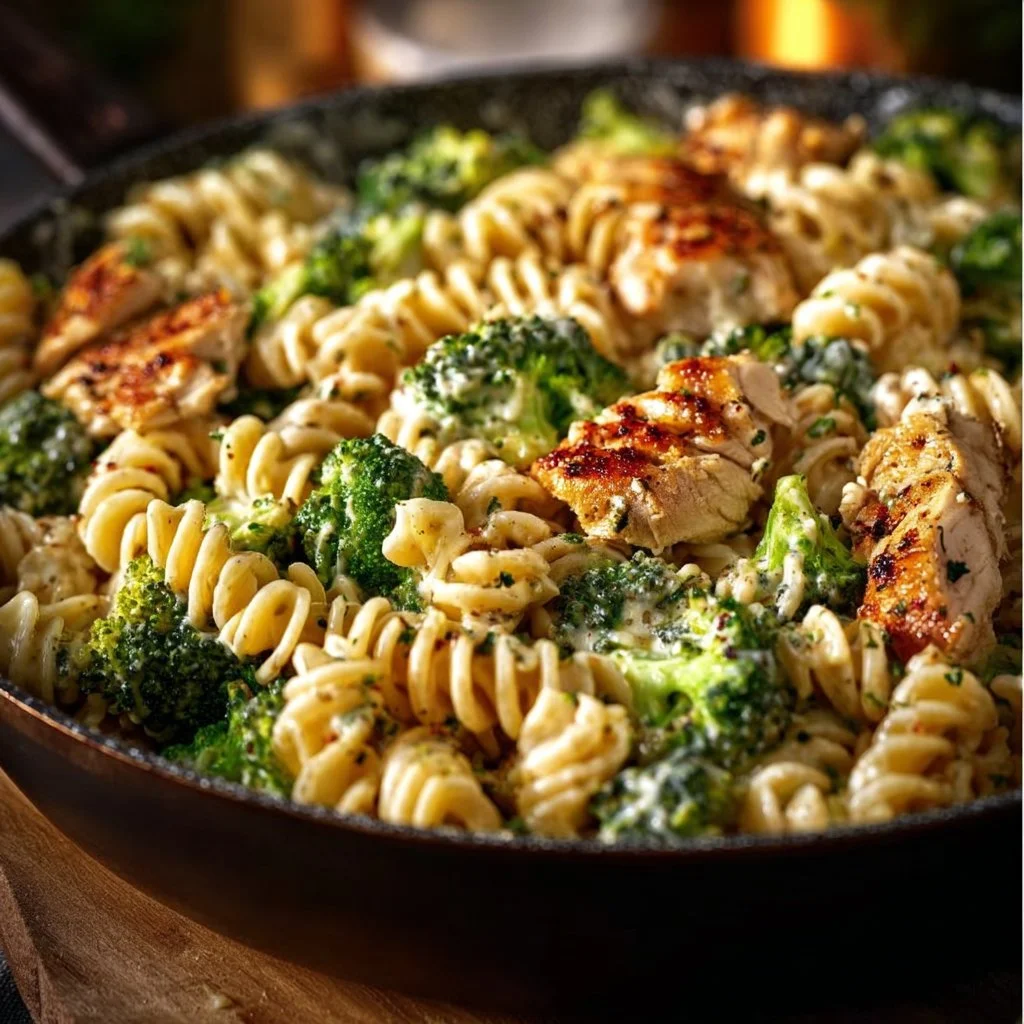 Creamy Rotisserie Chicken Broccoli Pasta