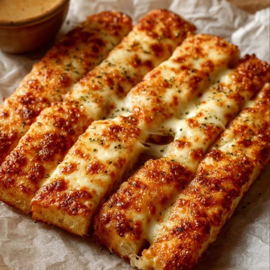Homemade Cheesy Breadsticks Recipe