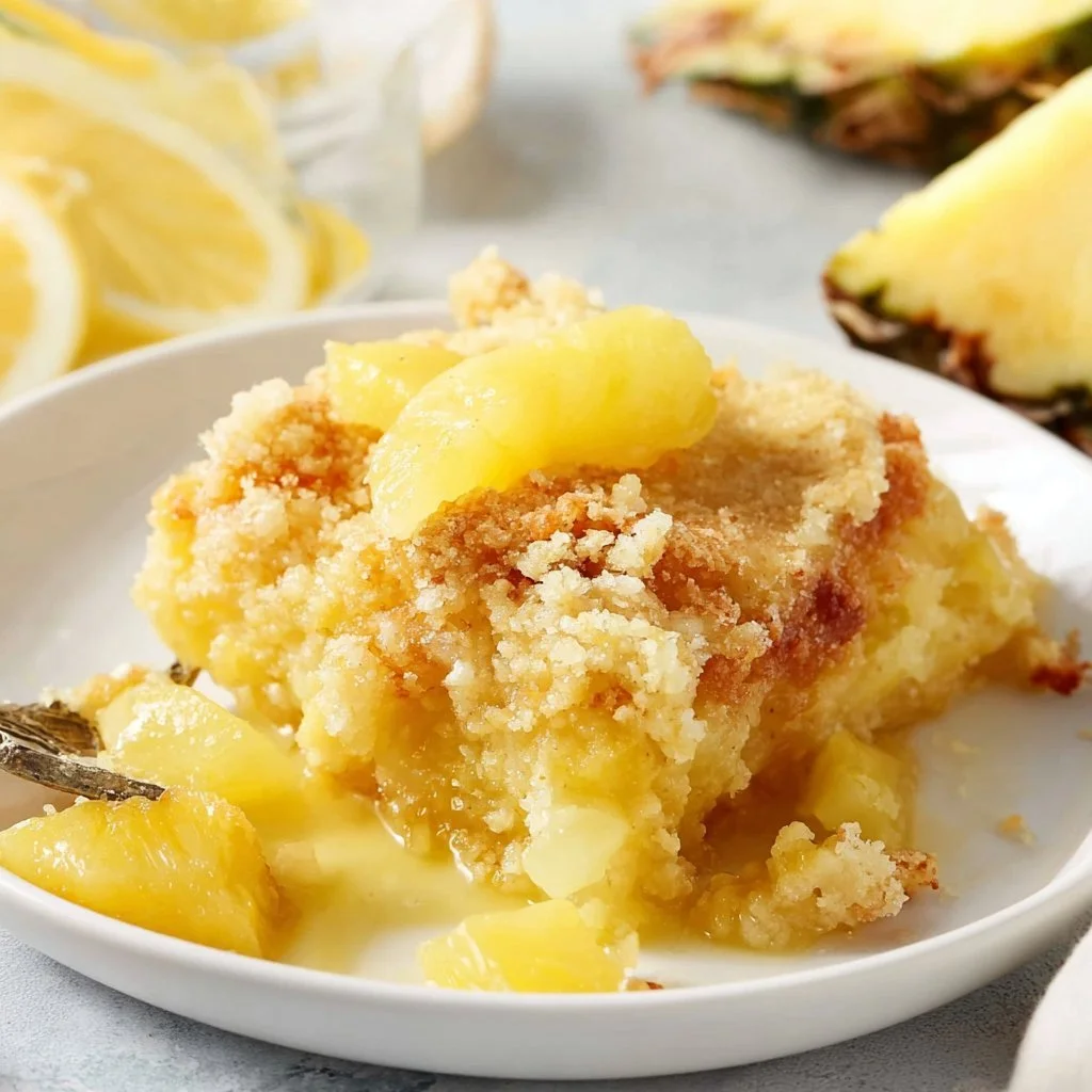 Lemon Pineapple Dump Cake