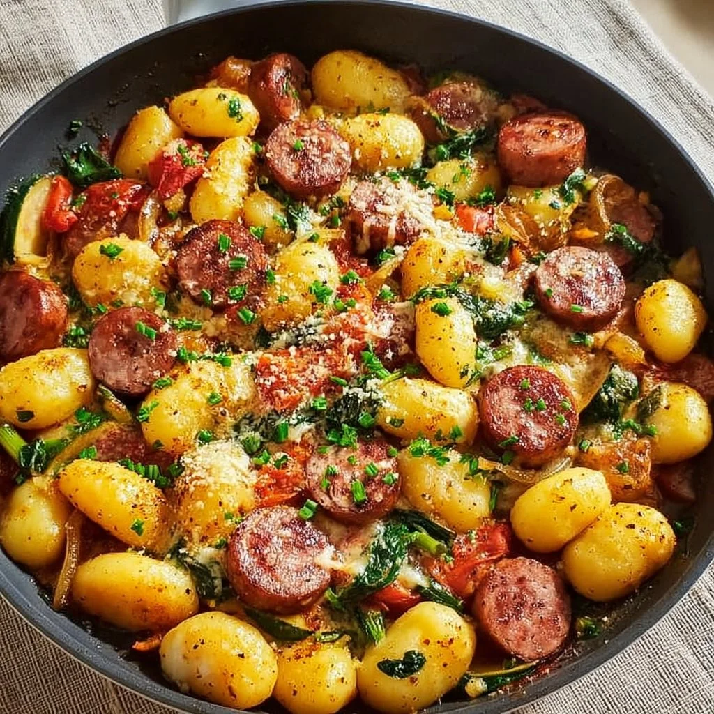Make a Mouthwatering Kielbasa Gnocchi Skillet in Just 30 Minutes!