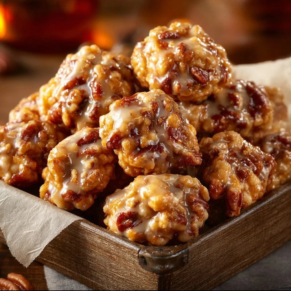 Pecan Crunch Glazed Bites