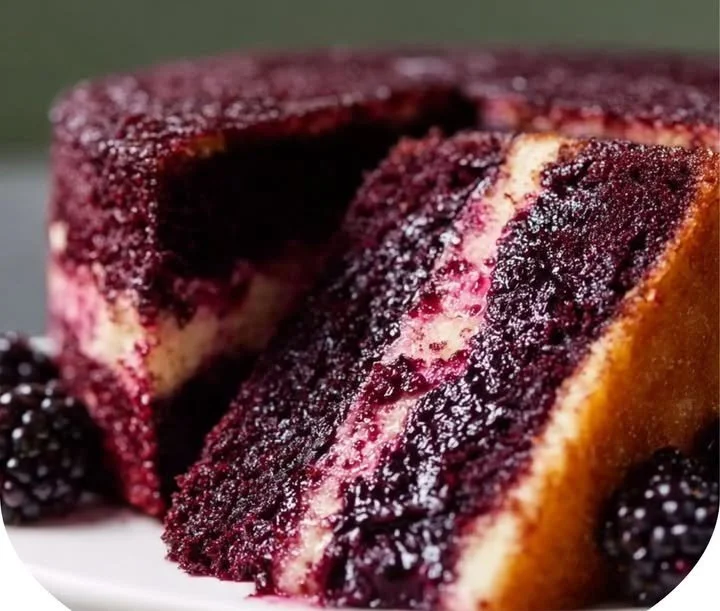 The Dreamiest Blackberry Velvet Cake