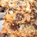 Delicious Almond Joy Cookies with chocolate, coconut, and almonds