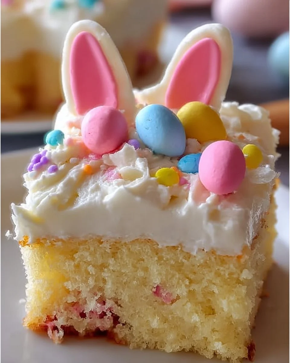 Easter Bunny Poke Cake