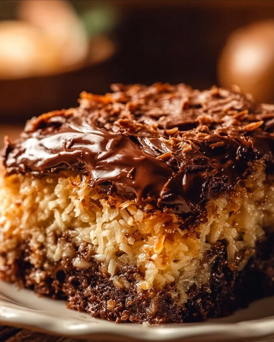 German Chocolate Dump Cake