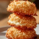 Freshly baked Lemon Coconut Cookies on a plate