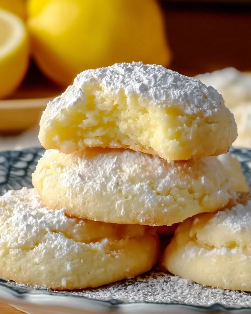 Delicious Lemon Cream Cheese Cookies with a creamy texture and citrus flavor.