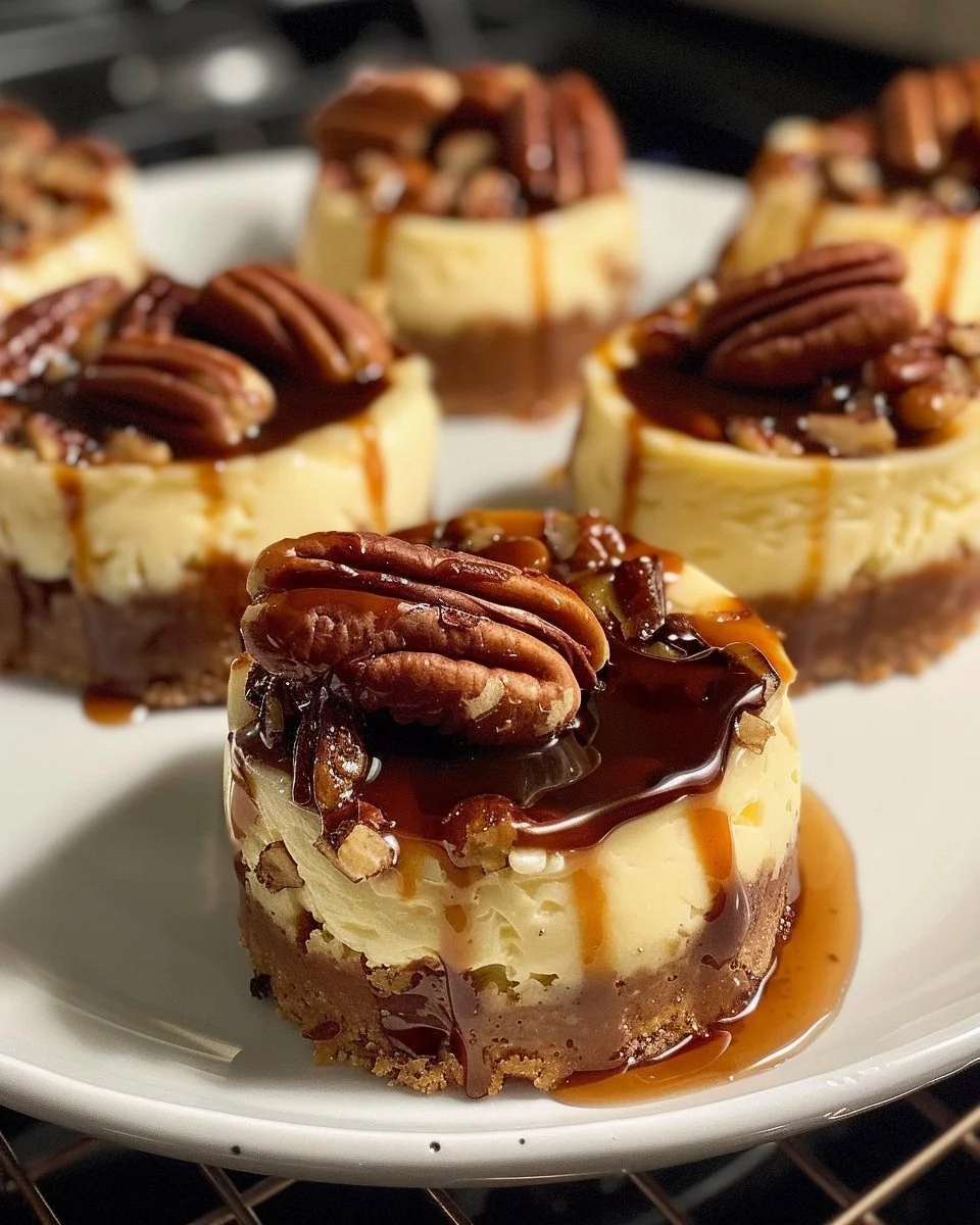 Mini Pecan Pie Cheesecakes
