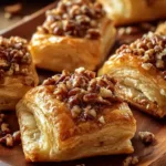Pecan Cream Cheese Danish pastry with rich filling and flaky crust