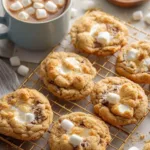 Brown Butter Rice Cereal Marshmallow Cookies on a plate