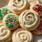 Plate of delicious gluten-free almond cookies ready to be enjoyed.