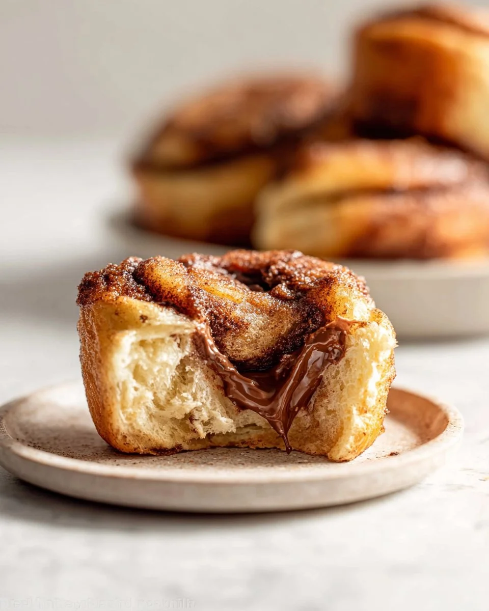 Freshly baked homemade cinnamon rolls with icing on a rustic wooden table
