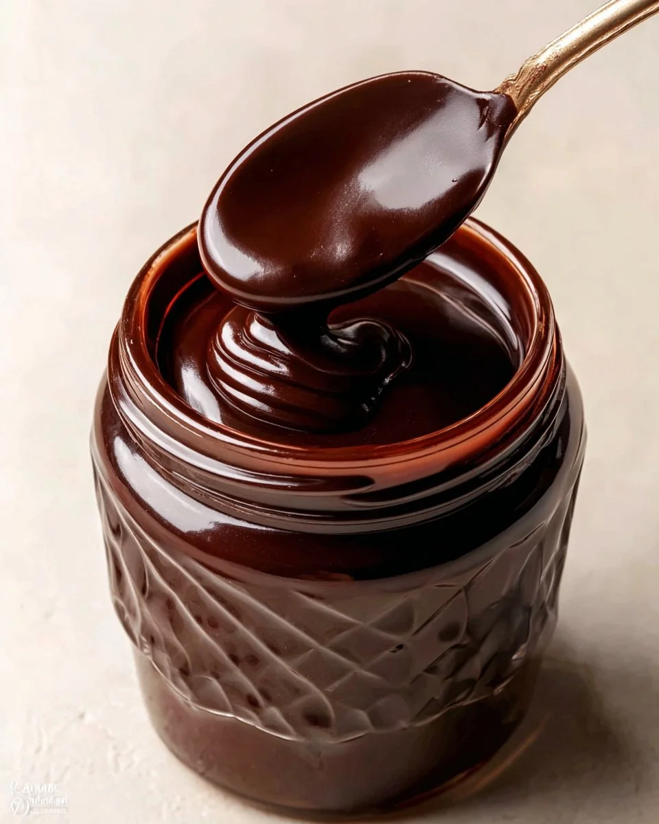 Delicious homemade hot fudge sauce served over ice cream