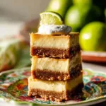 Delicious Key Lime Cheesecake Bars with a crumbly crust and creamy filling