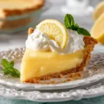 Delicious homemade Lemon Almond Pie with a golden crust and lemon zest topping